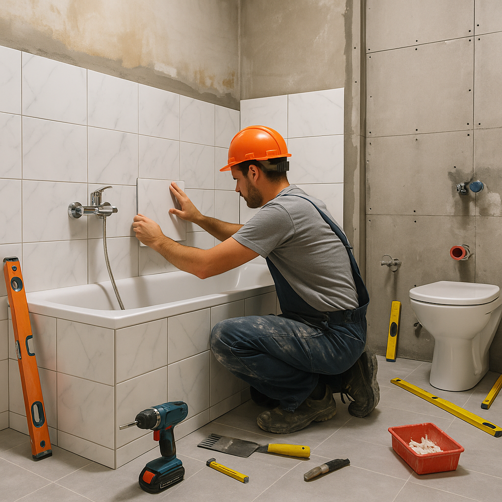 Bathroom renovation process