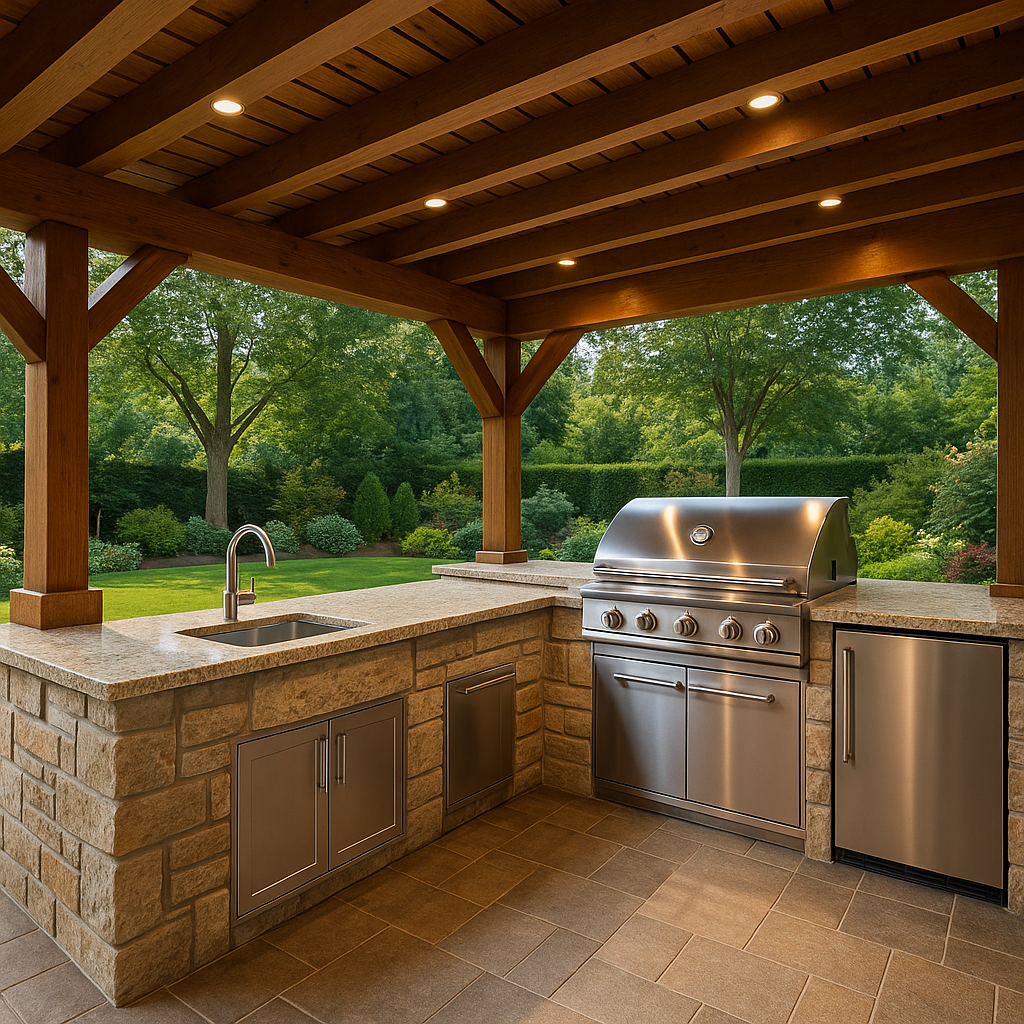 Covered Outdoor Kitchen